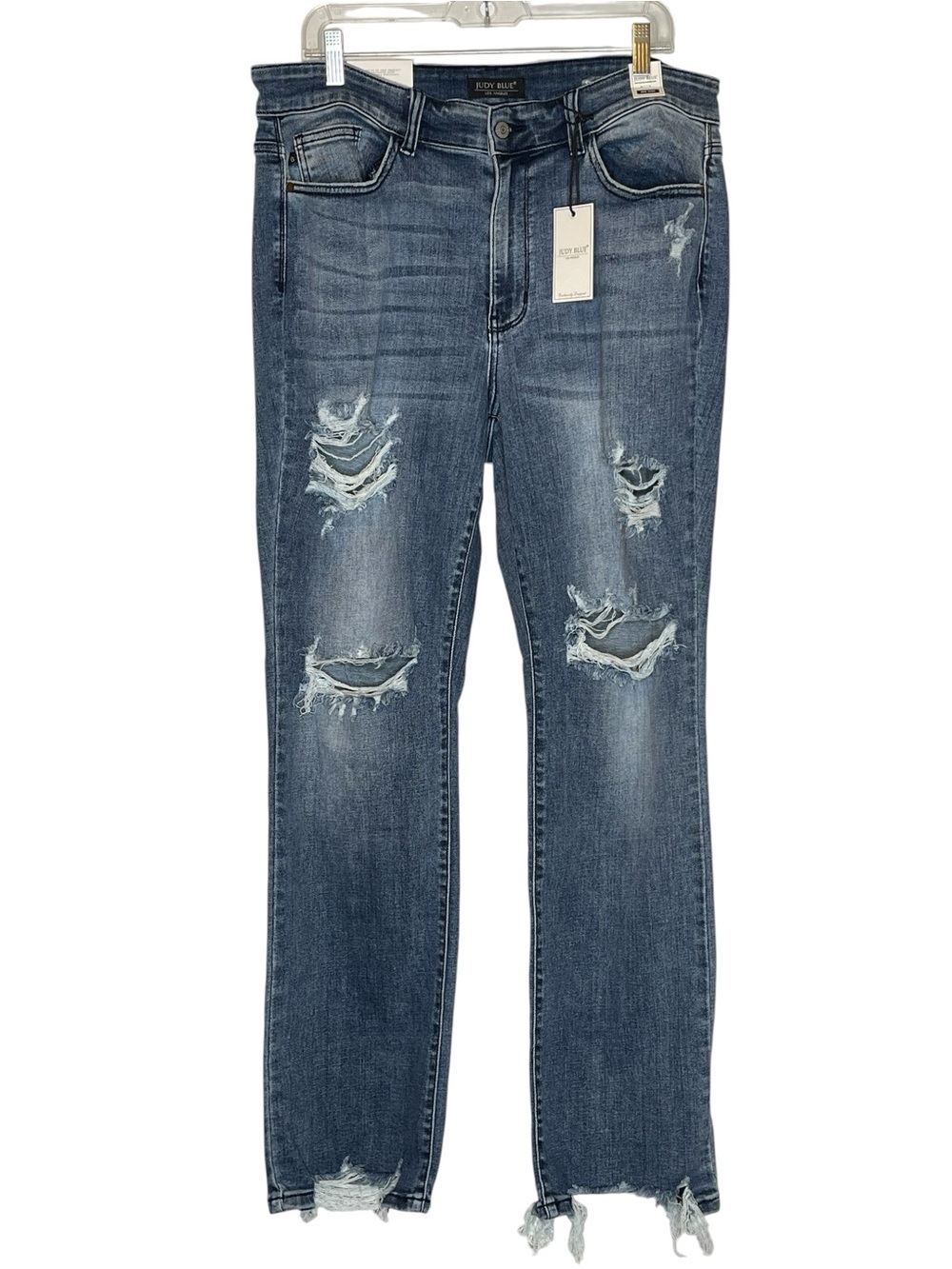 Judy Blue Women's Straight Leg Distressed Jeans 18W NWT